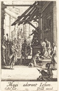 La adoración de los magos de Jacques Callot