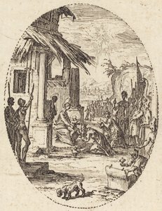 La adoración de los magos de Jacques Callot