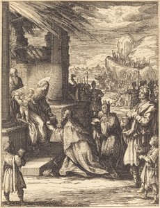 La adoración de los magos, 1623-1628 de Jacques Callot
