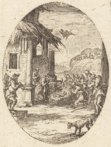 La Adoración de los Pastores, c. 1631 de Jacques Callot