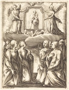 La Adoración de la Virgen y el Niño de Jacques Callot