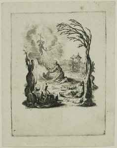 La agonía en el huerto, de La pequeña pasión de Jacques Callot