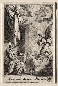 La vida de la Virgen: La Anunciación de Jacques Callot