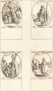 La Anunciación, San Castulo, San Ruperto, San Gontrán de Jacques Callot