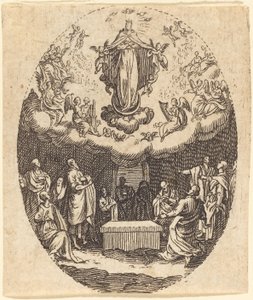La asunción con los querubines de Jacques Callot