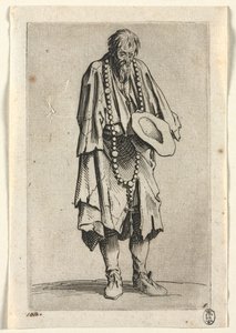 Los mendigos: Mendiga con rosario de Jacques Callot