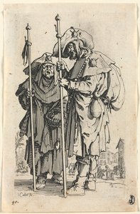 Los mendigos: las dos peregrinas de Jacques Callot