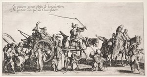 Los bohemios, c. 1621-1625 de Jacques Callot
