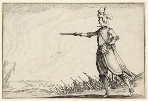 El comandante a pie de Jacques Callot