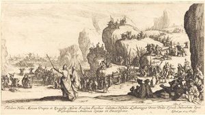 El cruce del Mar Rojo de Jacques Callot