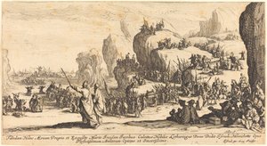 El cruce del Mar Rojo de Jacques Callot
