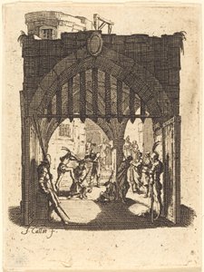 La coronación con espinas, c. 1624-1625 de Jacques Callot