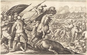 La Derrota de la Caballería Turca, c. 1614 de Jacques Callot