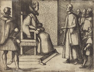 El Enviado de Toscana Agradeciendo a la Reina [verso]