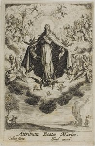 La glorificación de la Virgen, de La vida de la Virgen de Jacques Callot