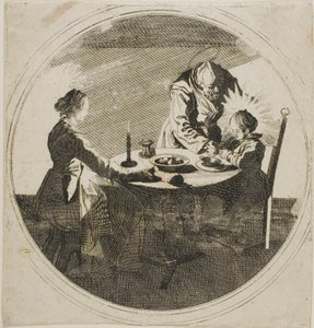 La Sagrada Familia en la mesa de Jacques Callot