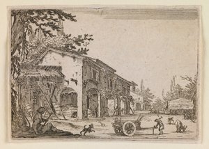 La granja, de «Los caprichos» (edición de Nancy) de Jacques Callot