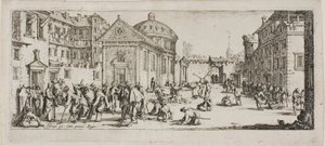 El Hospital, lámina quince de Las miserias de la guerra de Jacques Callot