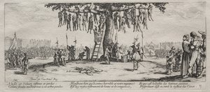 Las grandes miserias de la guerra: El ahorcamiento, 1633