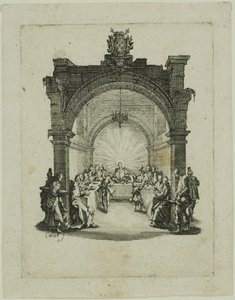 La Última Cena, de La Pequeña Pasión de Jacques Callot