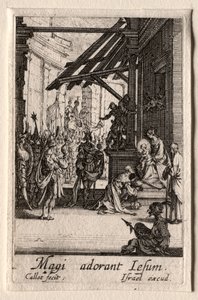 La vida de la Virgen: La adoración de los Magos de Jacques Callot