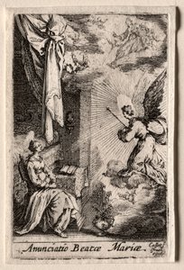 La vida de la Virgen: La Anunciación de Jacques Callot