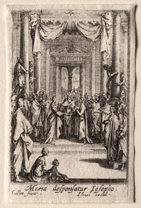 La Vida de la Virgen: El Matrimonio de la Virgen de Jacques Callot