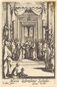 El matrimonio de la Virgen, en o después de 1630 de Jacques Callot