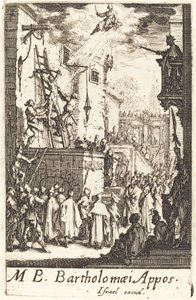 El martirio de San Bartolomé, c. 1634-1635 de Jacques Callot