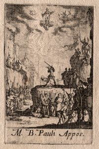 El Martirio de los Apóstoles: San Pablo de Jacques Callot