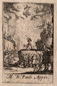 El martirio de los apóstoles: San Pablo de Jacques Callot
