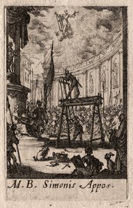 El Martirio de los Apóstoles: San Simón de Jacques Callot