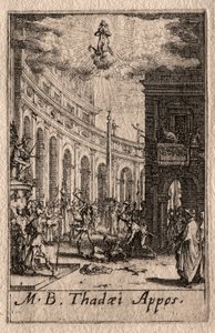 El martirio de los apóstoles: San Tadeo de Jacques Callot