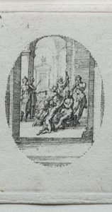 Los misterios de la Pasión: Cristo Coronado de Espinas de Jacques Callot