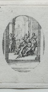 Los Misterios de la Pasión: Cristo Coronado de Espinas de Jacques Callot
