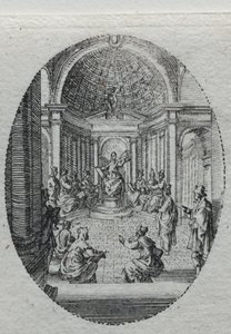 Los misterios de la Pasión: Cristo disputando con los doctores de Jacques Callot