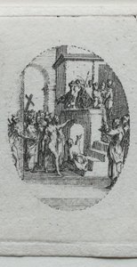 Los misterios de la Pasión: Cristo presentado al pueblo de Jacques Callot