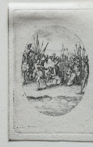 Los misterios de la Pasión: El transporte de la cruz de Jacques Callot