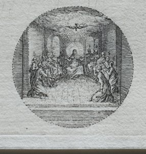 Los misterios de la pasión: El descenso del Espíritu Santo de Jacques Callot