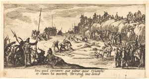La clavada en la cruz de Jacques Callot