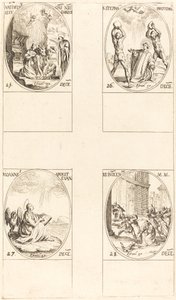 La Natividad, San Esteban, San Juan, Santos Inocentes. de Jacques Callot