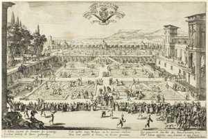 Los Jardines del Palacio en Nancy de Jacques Callot