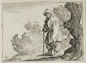 El campesino llevando su bolsa, de Los Caprichos