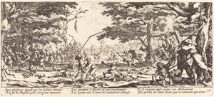 Los campesinos se vengan, c. 1633 de Jacques Callot