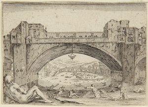 El Ponte Vecchio, Florencia de Jacques Callot