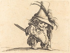 El hombre barrigón con el sombrero alto de Jacques Callot