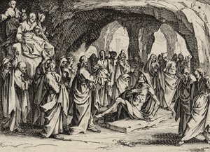 La resurrección de Lázaro de Jacques Callot