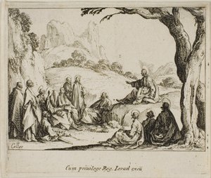 El Sermón de la Montaña, del Nuevo Testamento de Jacques Callot