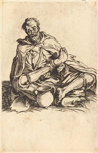 El hombre enfermo, c. 1622 de Jacques Callot