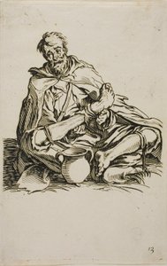 El enfermizo, placa trece de Los Mendigos de Jacques Callot